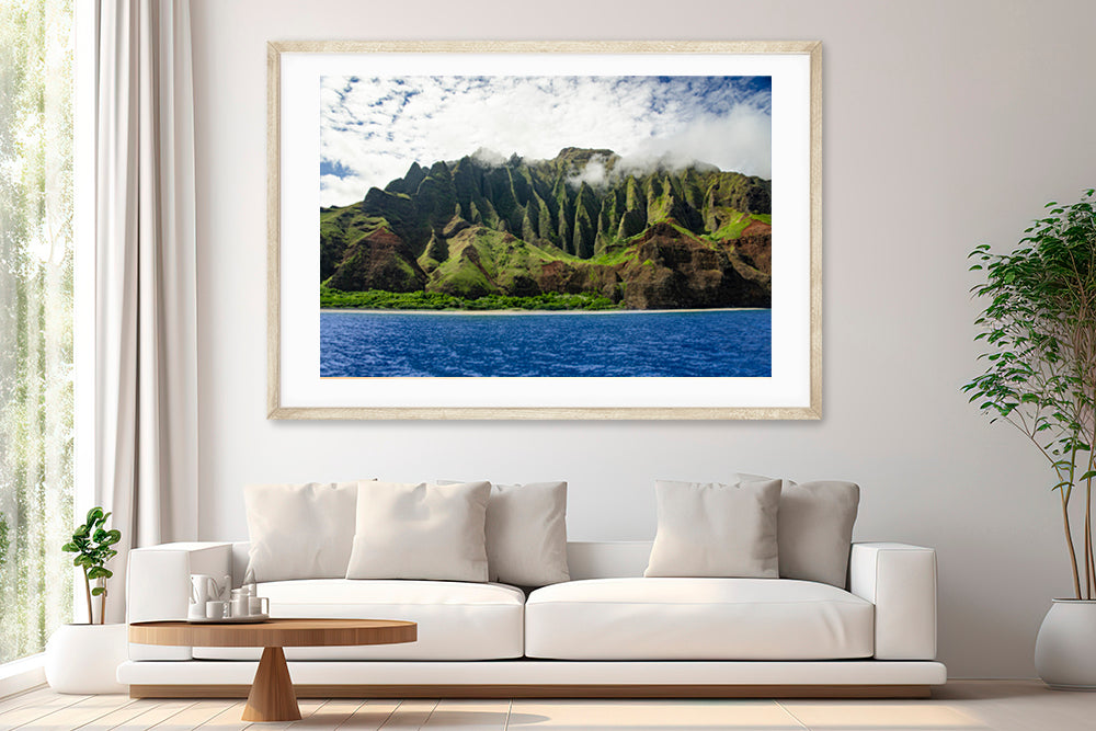 Na pali Kauai photography living room