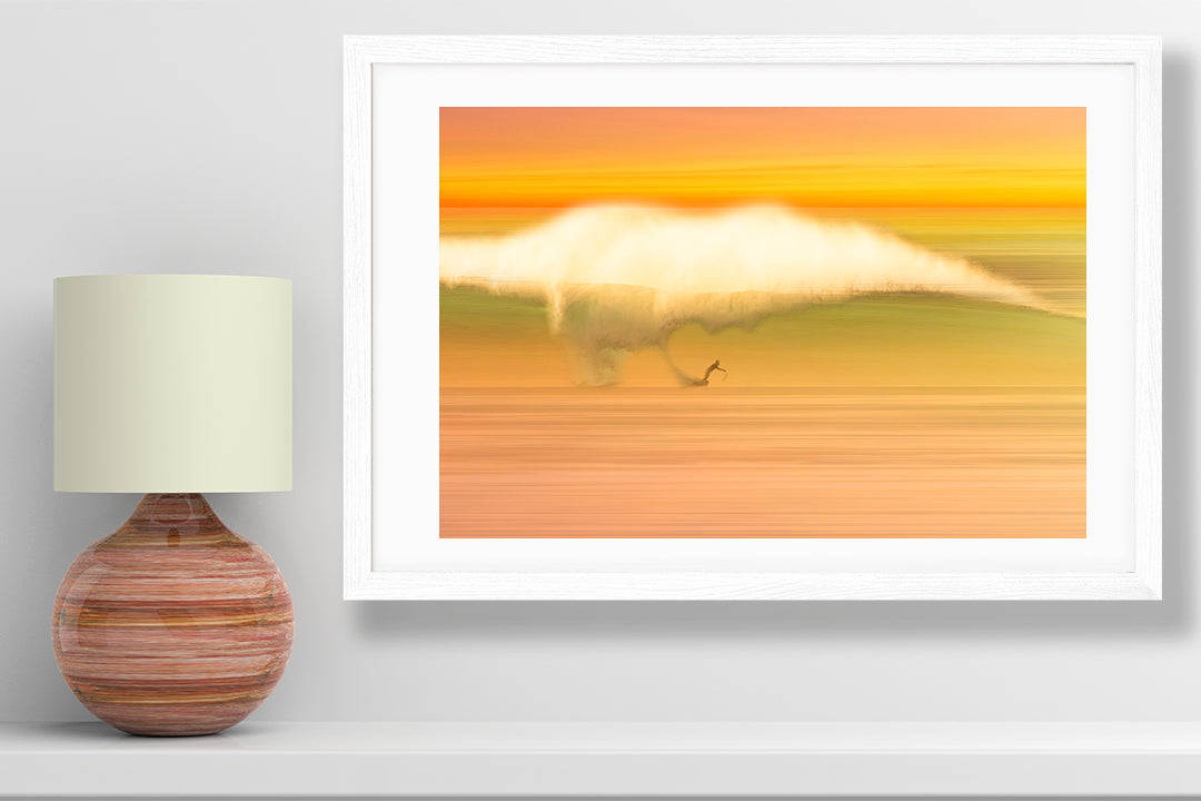 smokey sunset surfing photography small print