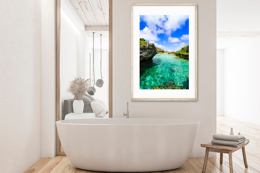 Open the door photography bathroom