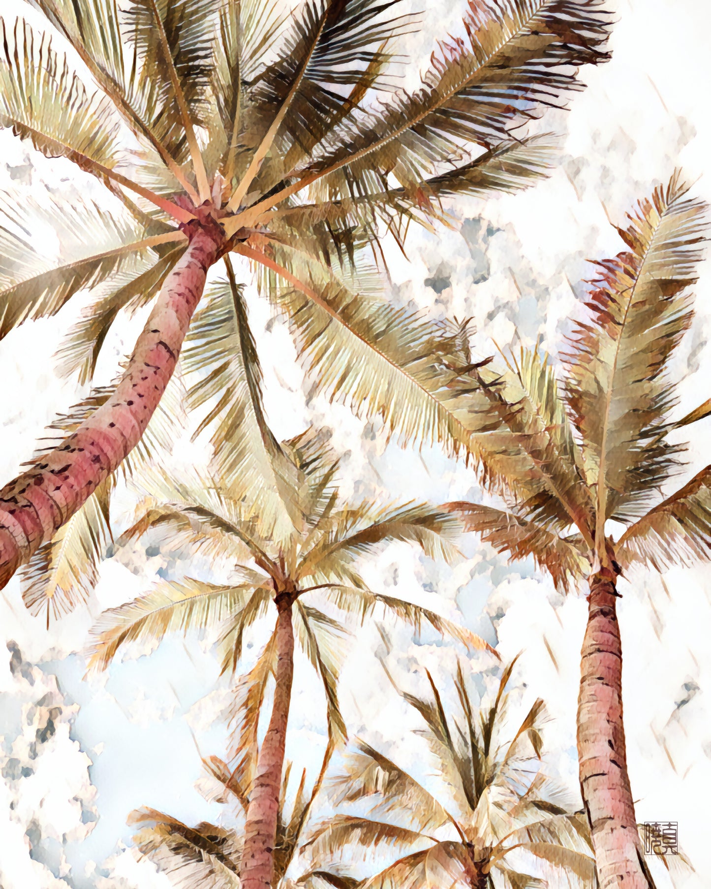 coconut breeze art print
