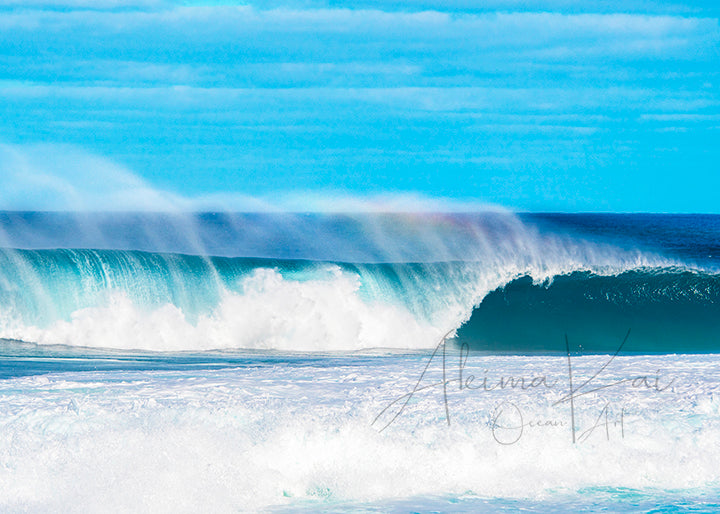 Island photography pipeline winter waves