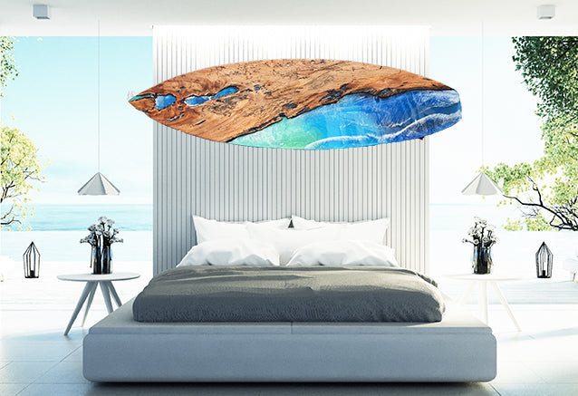 surfboard art opiuma wood 2020