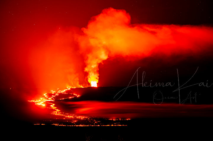 Hawaii lava photography mauna loa eruption
