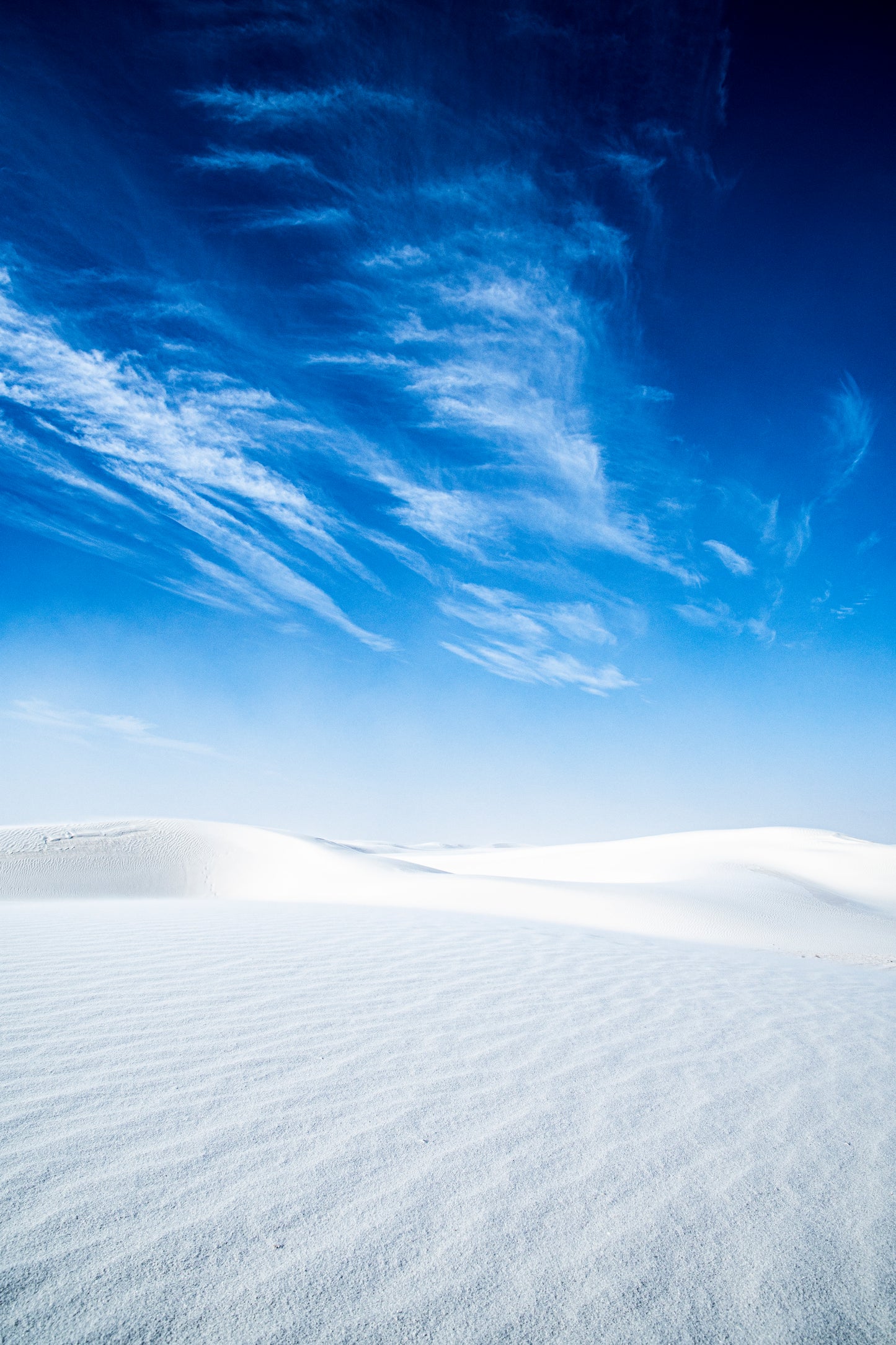 White sand national park sky photography