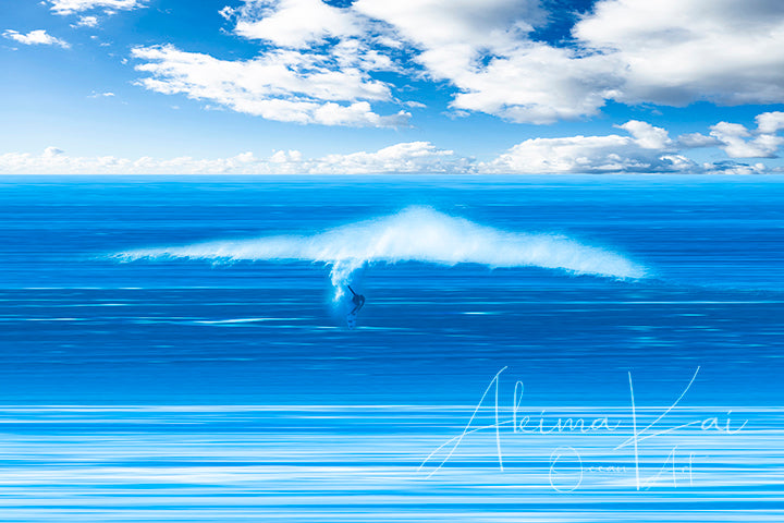 Hawaii surf photography art pipeline blue