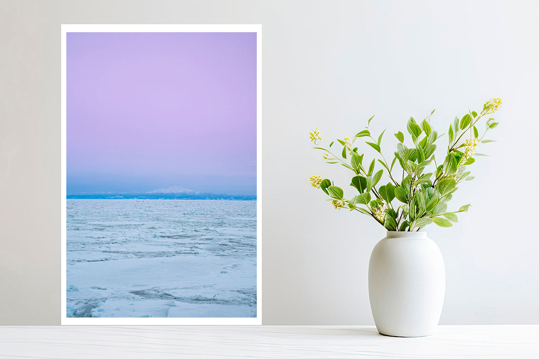 White sand blue photography small print