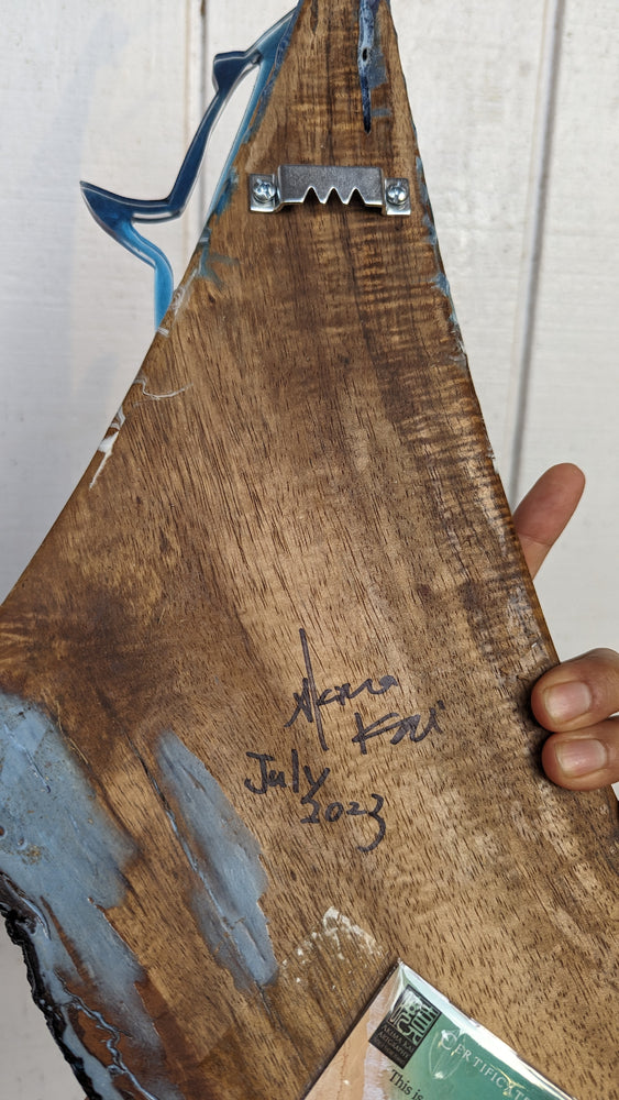 
                  
                    hawaii koa wood art tiger back
                  
                