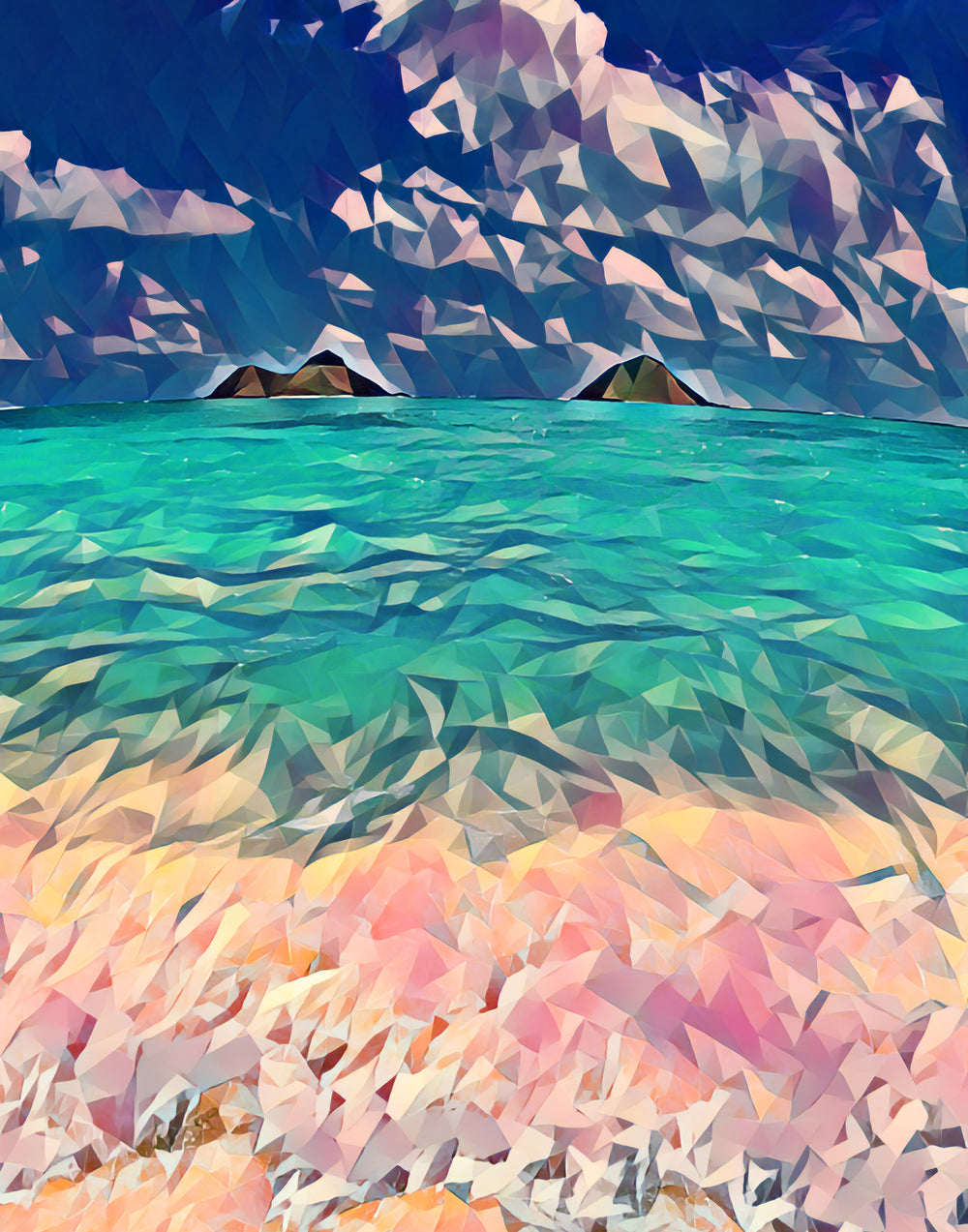 Photography into digital art hawaii lanikai